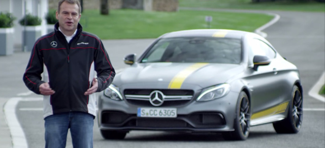Chefsache: Tobias Moers‘ Fahrmanöver im Mercedes-AMG C63 Coupé (Video): AMG-Steuermann: AMG-Boss Moers mit dem C63 Coupé auf der Rennstrecke