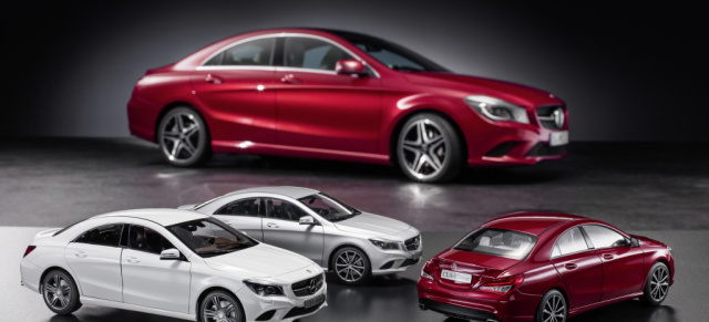 Mercedes CLA in designo patagonienrot metallic wird nicht ausgeliefert. : 1:1 Modell kommt nicht - 1:18 Modell wird zum raren Sammlerstück! 