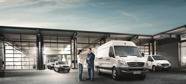Neu: Mercedes-Benz Gebrauchtfahrzeuggarantie für Transporter: Mit gebrauchten Transportern von Mercedes-Benz sicher
unterwegs