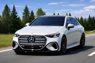 Starkstromer: Rendering von der AMG C-Klasse EQ