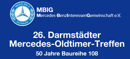 Treffen: 26. Darmstädter Mercedes Treffen 09.-10.05.2015: Das weit über die Grenzen Hessens beliebte Mercedestreffen findet auch 2015 wieder statt.
