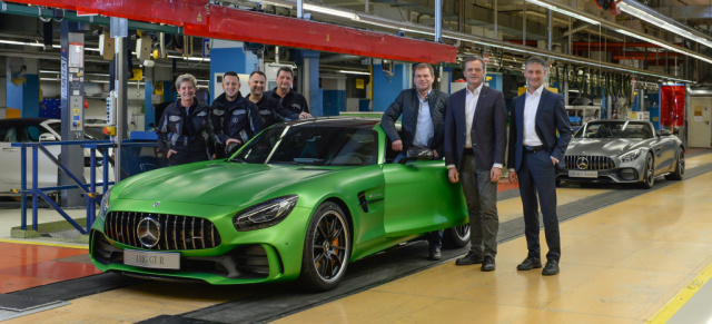 Mercedes-AMG GT Familie: Rennsporttechnologie made in Sindelfingen: Produktion von drei neuen Mercedes-AMG GT Sportwagen gestartet