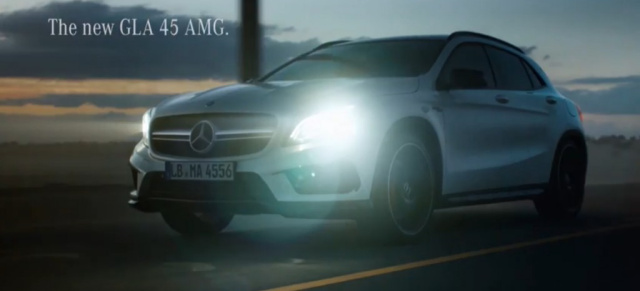 Video: Mercedes GLA 45 AMG Spot: Freiheit ist ansteckend: Witziges Video zum neuen Performance-SUV mit Stern