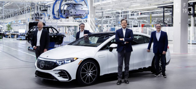 Produktionsstart Mercedes EQS in Sindelfingen: Anlauf des EQS in der Factory 56