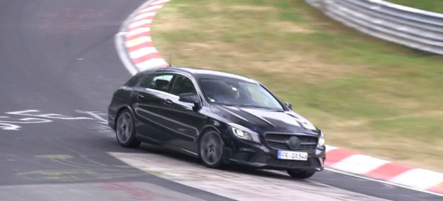 Erlkönig erwischt: Mercedes CLA Shooting Brake (Video): Aktuelles Filmaufnahmen vom kommenden Kompakt-Kombi