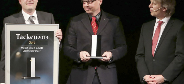 Gold für die ESSEN MOTOR SHOW : Die ESSEN MOTOR SHOW gewinnt Marketing-Preis Tacken 2013 
