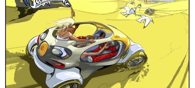 LA Design Challenge: smart Concept auf dem 1. Platz: smart 454 Studie und Cadillac-Studie Aera teilen sich den Sieg bei dem international hoch angesehenen Design Wettbewerb