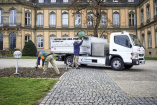Fuso Canter E-Cell: Erfolgreiche Alltagstests in Stuttgart: On the way: Fuso E-Canter auf dem Weg zur Kleinserie 