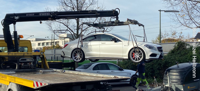 Drastisches Debüt: Mercedes CLS 500 polizeirechtlich beschlagnahmt: Unrühmliche Premiere in Heilbronn