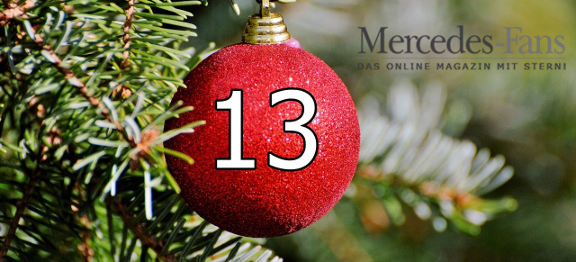 Reinklicken,‭ ‬mitmachen und jeden Tag‭ ‬schöne‭ ‬Preise gewinnen‭!: Der Mercedes-Fans.de Adventskalender‭ – 13.‭ ‬Dezember‭ ‬2018