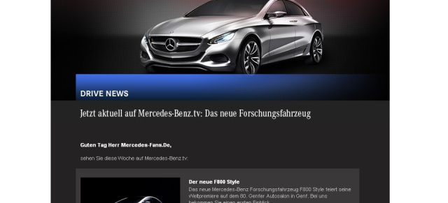 Mercedes-Benz.tv zeigt F800 Style: