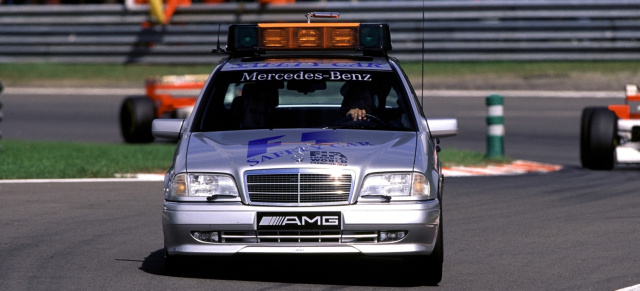 Vom Debüt in Magny-Cours 1996 bis zum Jubiläum in Austin 2025: Mercedes-AMG feiert den 500. Einsatz eines Safety Cars mit Stern