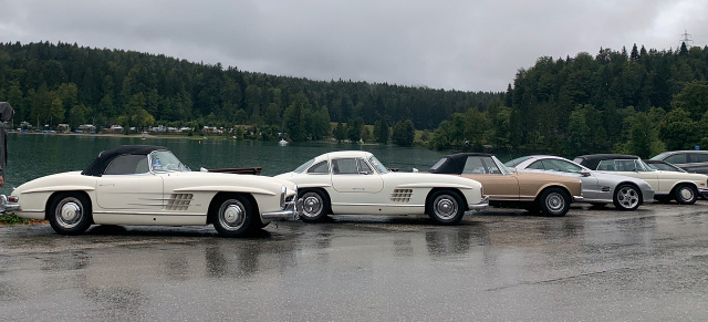 „Spätsommerausfahrt“ im bayrischen Murnau am Staffelsee: Rallye des 300 SL-Club in Kooperation mit HK-Engineering