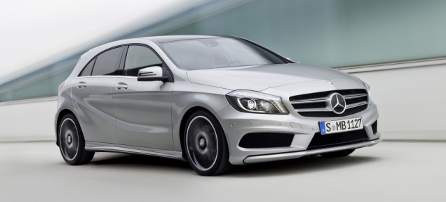 Car of the Year 2013: Mercedes A-Klasse im Finale : Beim 50sten Car-of Year-Award 2013 gehört der neue Kompaktstar von Mercedes zu den acht Finalisten  