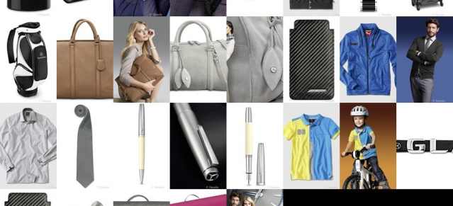 Groß in Mode: Mercedes Benz Collection 2014: Accessoires mit dem Stern für besondere Momente: Edel, sportlich und praktisch sind die Produkte der Mercedes Benz Collection 2014
