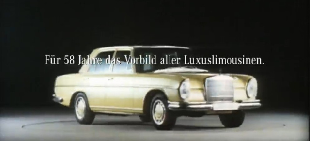 Neuer TV-Spot für die S-Klasse: Ära :