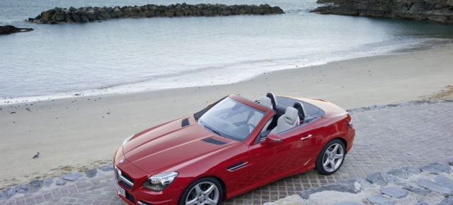 Große Leserwahl: Mercedes SLK ist das schönste Auto Deutschlands: Beim AUTO BILD Design Award 2011 feierte der neue Mercedes-Benz SLK einen glanzvollen Sieg